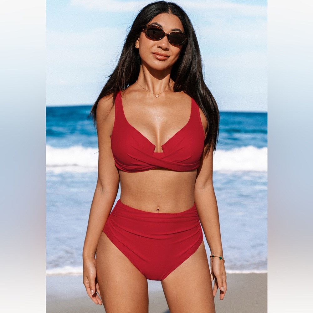 Cupshe red bikini